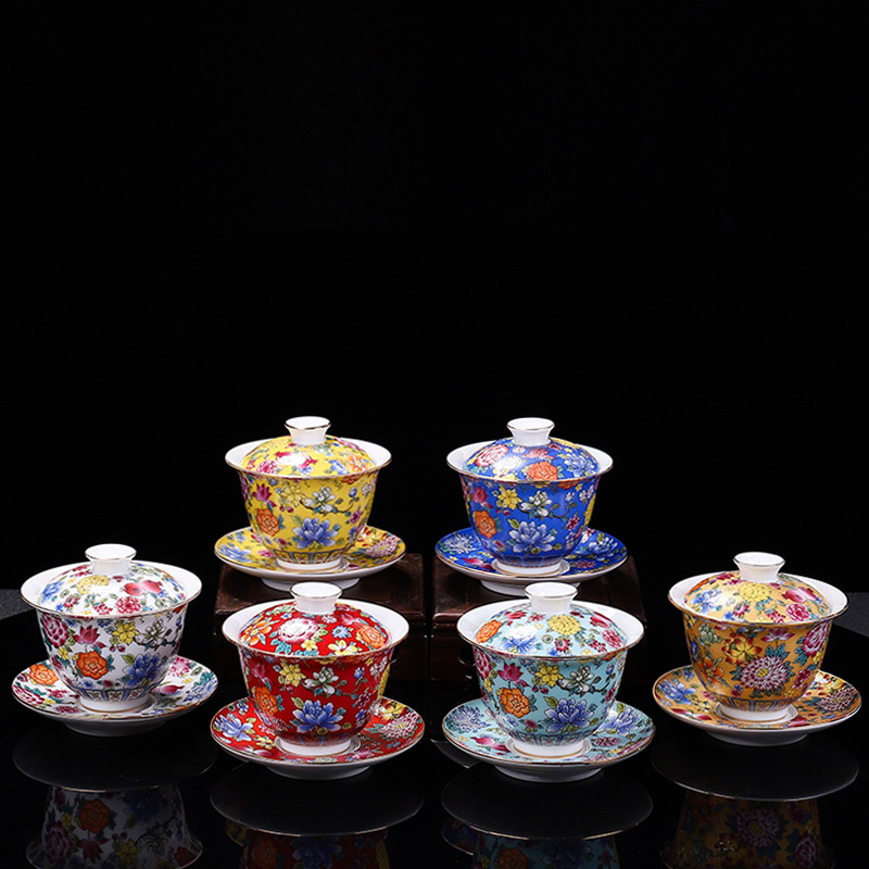 HMLOVE White Porcelain Sancai  - đánh giá và giá Matcha Bowl Chawan