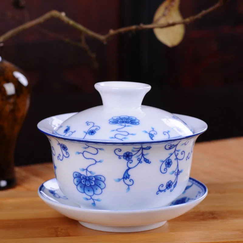 White Porcelain Blue and White - đánh giá và giá Matcha Bowl Chawan
