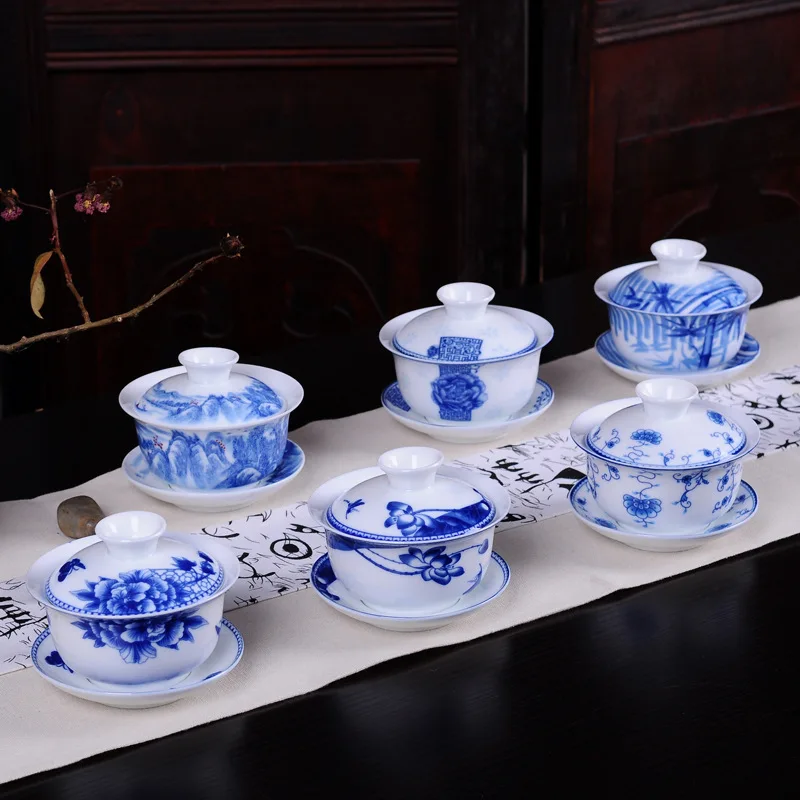 White Porcelain Blue and White - đánh giá và giá Matcha Bowl Chawan