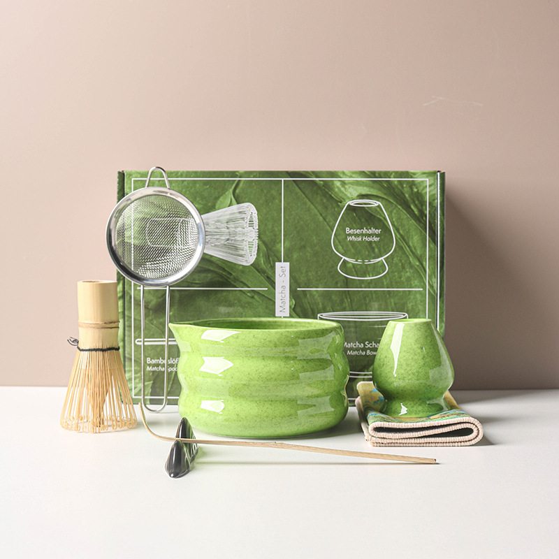 4/7PCS Japanese Matcha Set Mat - đánh giá và giá Matcha Bowl Chawan