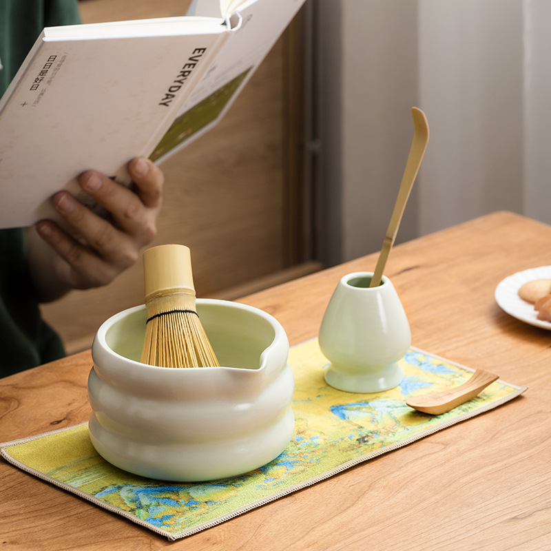 4/7PCS Japanese Matcha Set Mat - đánh giá và giá Matcha Bowl Chawan