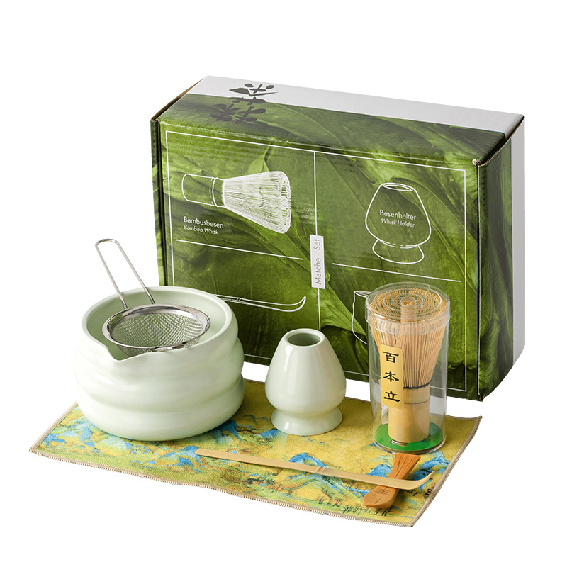 4/7PCS Japanese Matcha Set Mat - đánh giá và giá Matcha Bowl Chawan