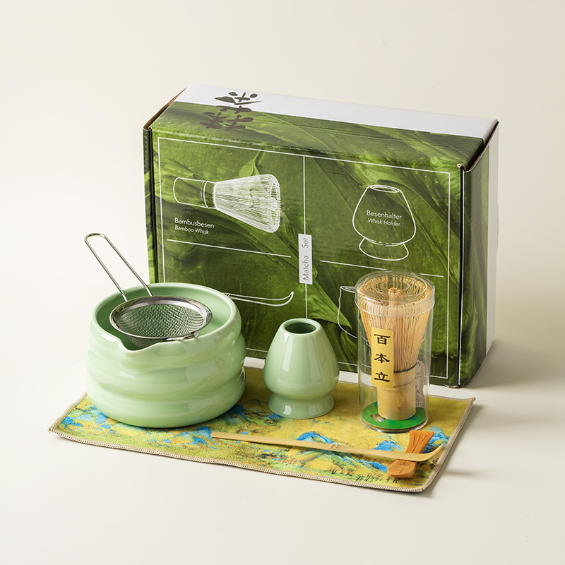 4/7PCS Japanese Matcha Set Mat - đánh giá và giá Matcha Bowl Chawan