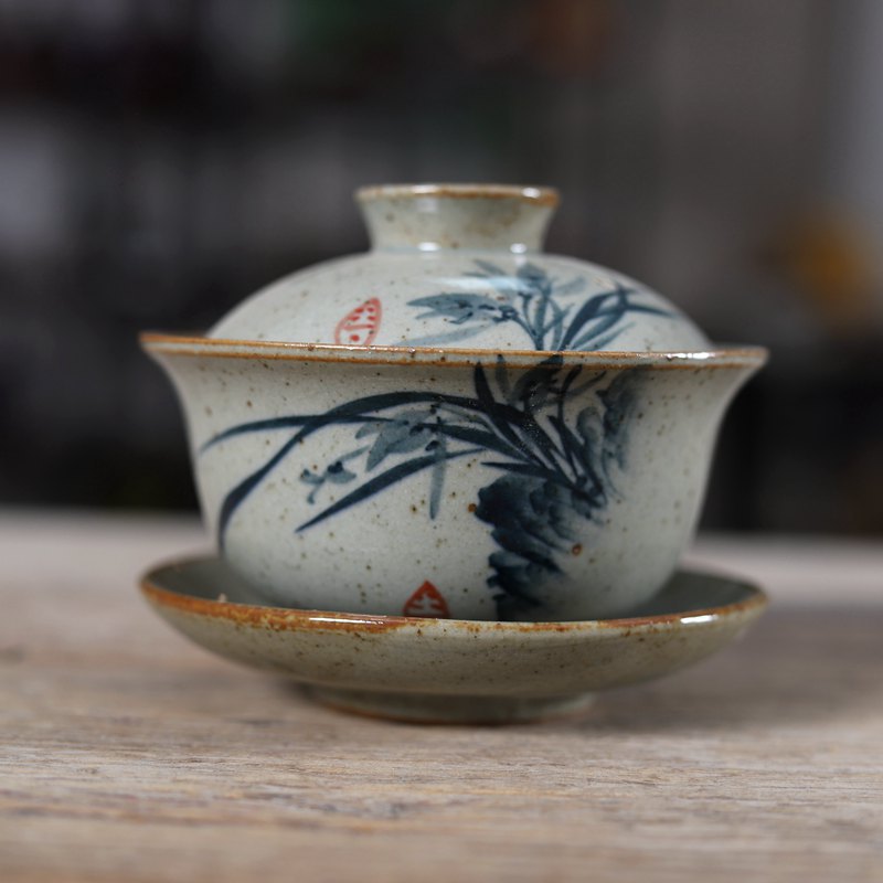 Handpainted Chinese Sancai Gai - đánh giá và giá Matcha Bowl Chawan