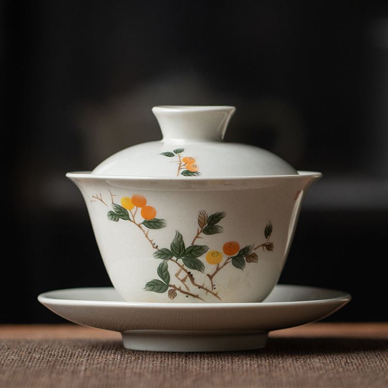 Grass and Wood Ceramic Gaiwan, - đánh giá và giá Matcha Bowl Chawan