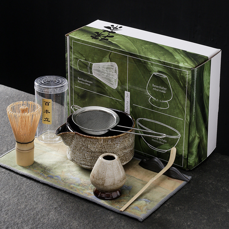 7pcs 4pcs Japanese Matcha Set  - đánh giá và giá Matcha Bowl Chawan